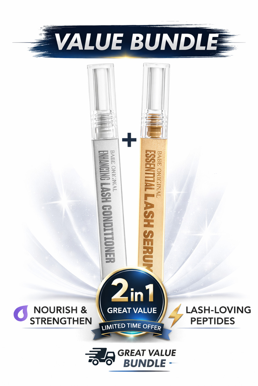 Sealed 2PK Babe Lash Original Essential Lash 4mL, Eyelash Conditioner 3mL Bundle